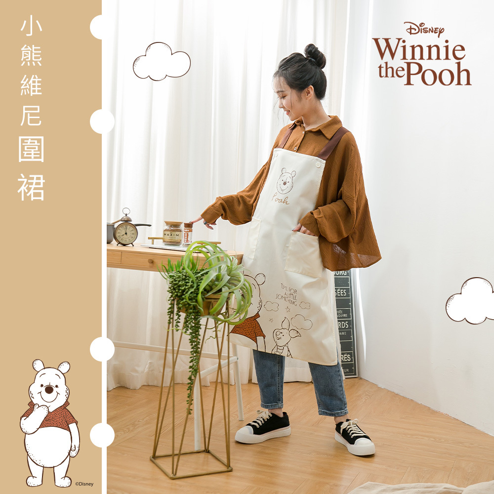 迪士尼 小熊維尼日系圍裙 | 台灣製 工作圍裙 【收納王妃】 商品細節 3
