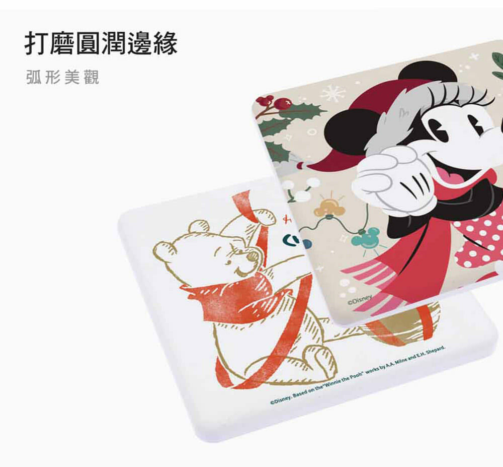 迪士尼 聖誕節珪藻土杯墊2入組 | 防滑墊 吸水杯墊  【收納王妃】 商品細節 6