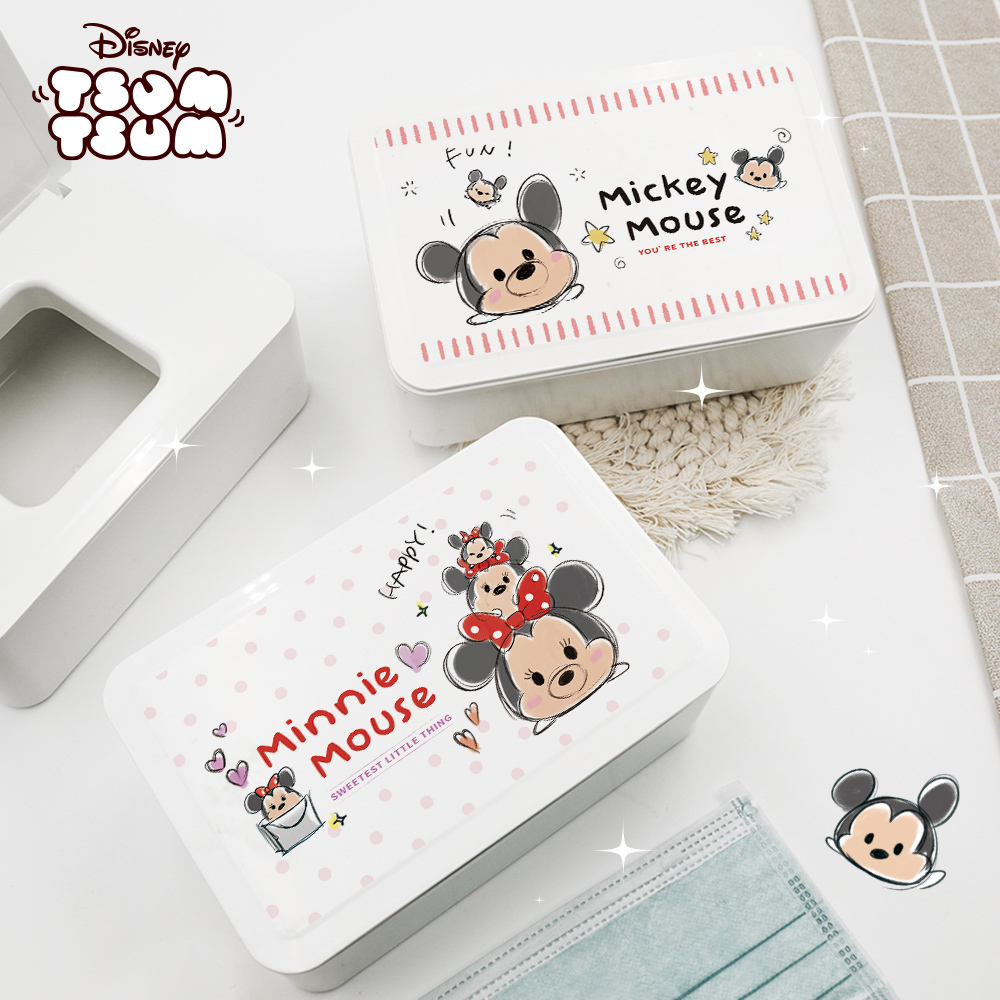 迪士尼 Tsum Tsum 濕紙巾收納盒 | 口罩收納盒 置物盒【收納王妃】
