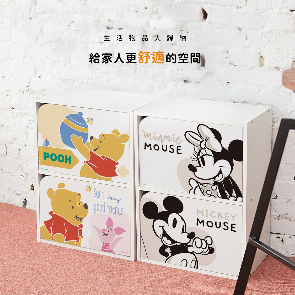 迪士尼 Disney 二層木門收納櫃 | 二門櫃 雙層門櫃【收納王妃】 商品細節 4