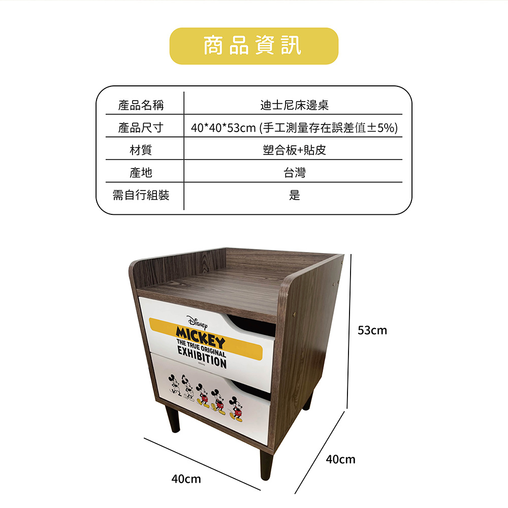 迪士尼 藝術米奇系列床邊櫃 | 台灣製造【收納王妃】 商品細節 7