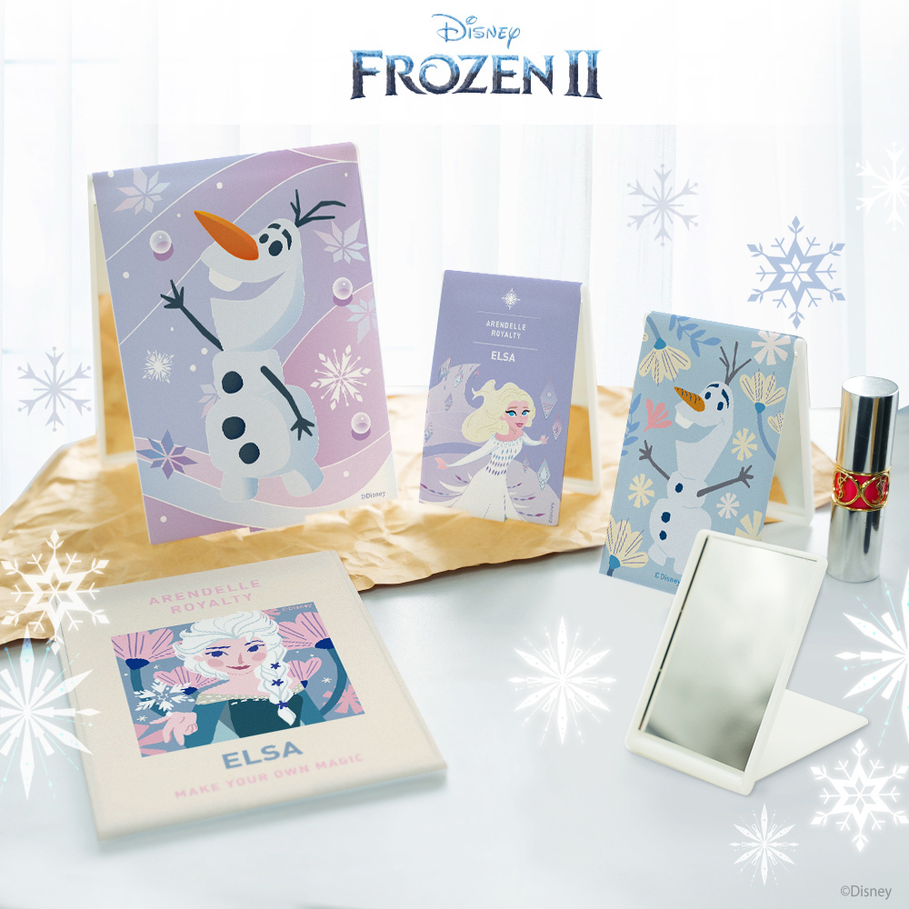 FROZEN 冰雪奇緣系列-隨身摺疊鏡 ( 4種尺寸 ) | 鏡子 化妝鏡 迪士尼【收納王妃】