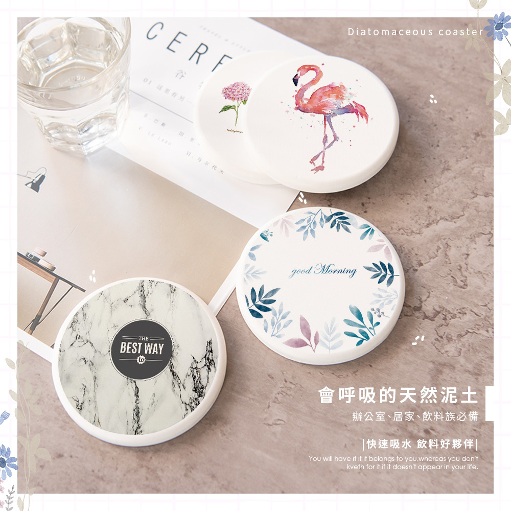 原創彩繪系列-珪藻土杯墊1入【收納王妃】 商品細節 4