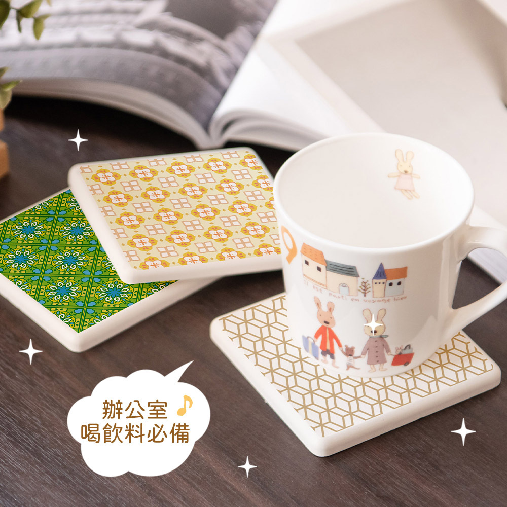 原創彩繪系列-珪藻土杯墊1入【收納王妃】 商品細節 2