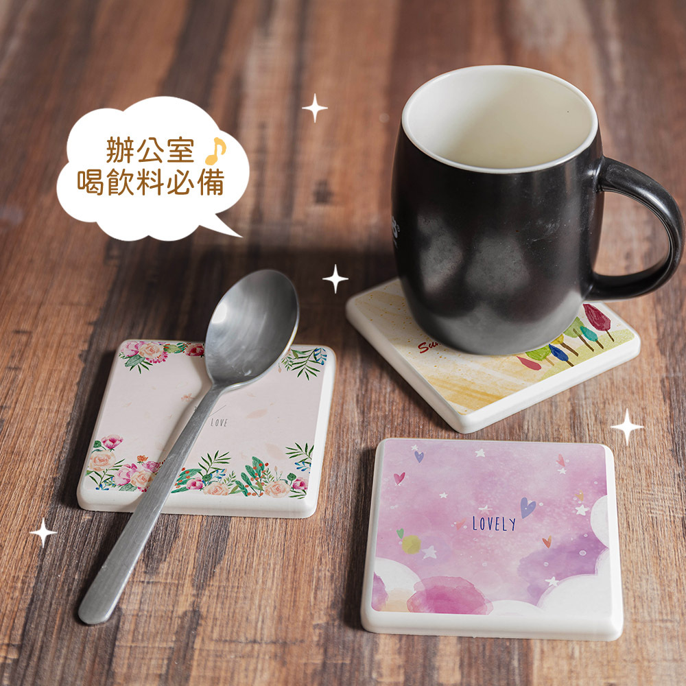 原創彩繪系列-珪藻土杯墊1入【收納王妃】 商品細節 1