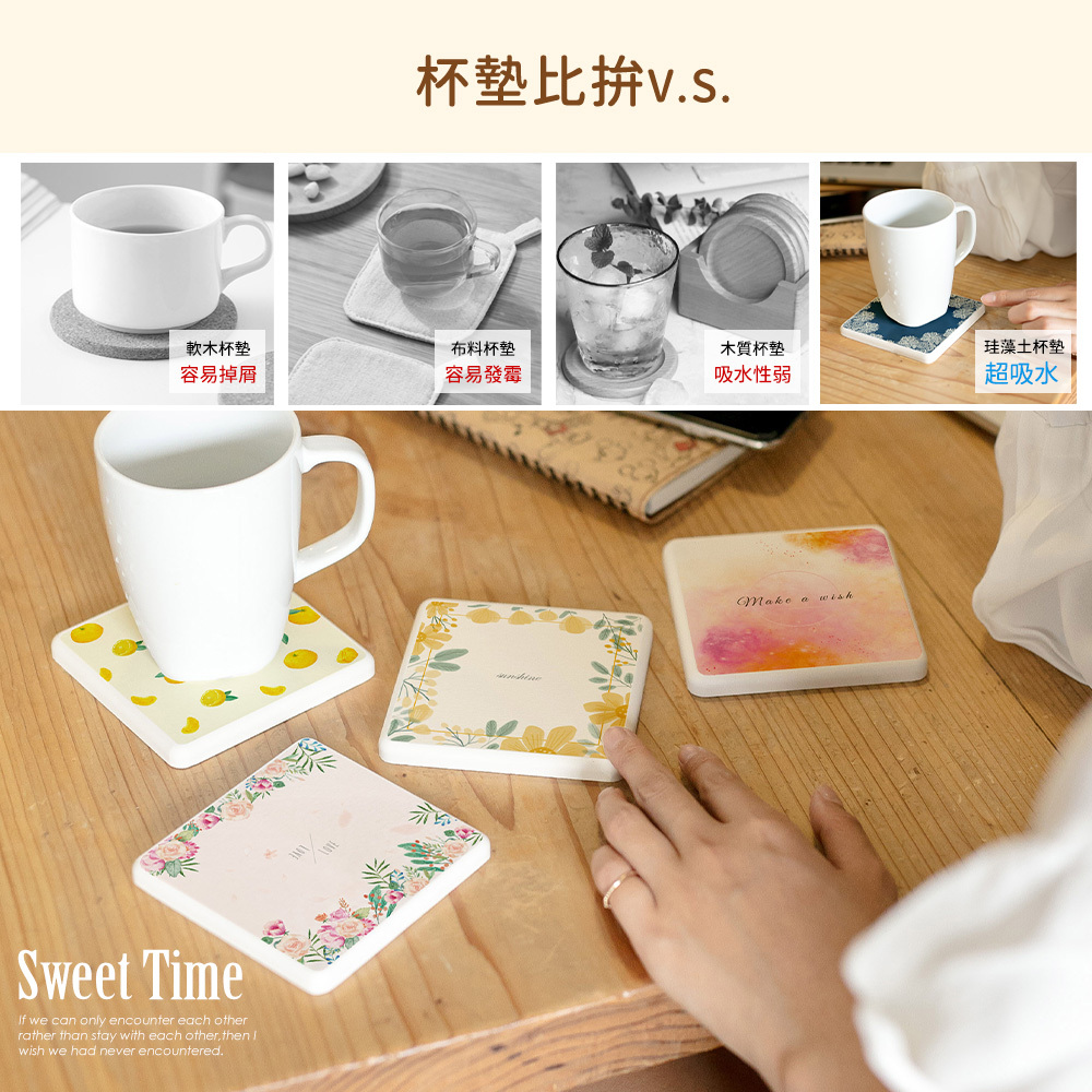 原創彩繪系列-珪藻土杯墊1入【收納王妃】 商品細節 5