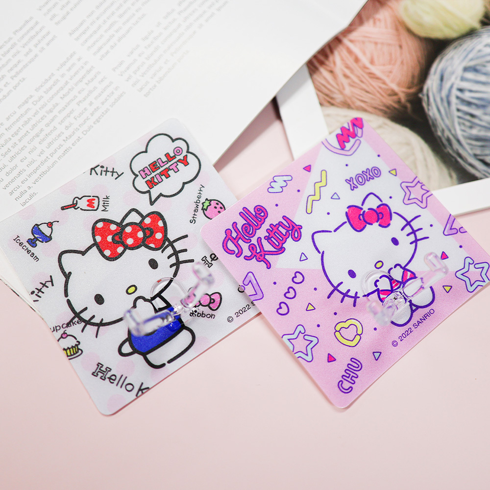 三麗鷗 HELLO KITTY 凱蒂-無痕掛勾(大) 收納掛勾【收納王妃】