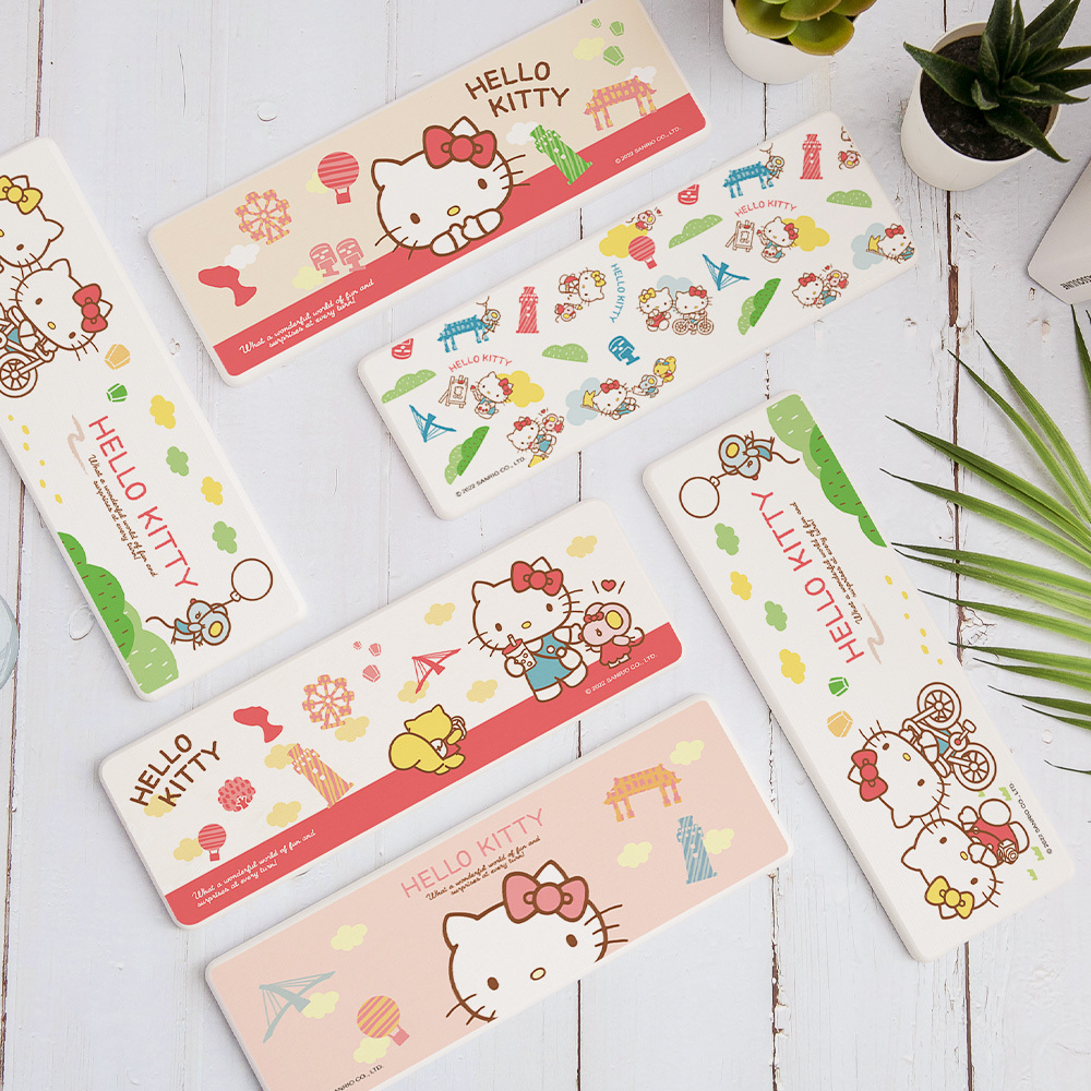 三麗鷗 HELLO KITTY 景點旅遊-珪藻土洗漱墊24X8 |牙刷架 防滑墊 瀝水墊【收納王妃】