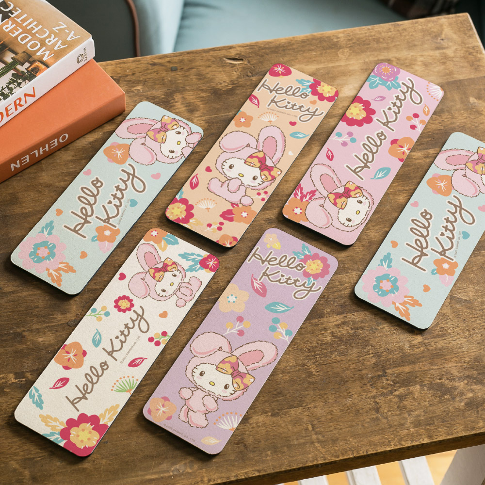 三麗鷗 HELLO KITTY 花朵兔子-軟式珪藻土洗漱墊24X8 |牙刷架 防滑墊 瀝水墊【收納王妃】