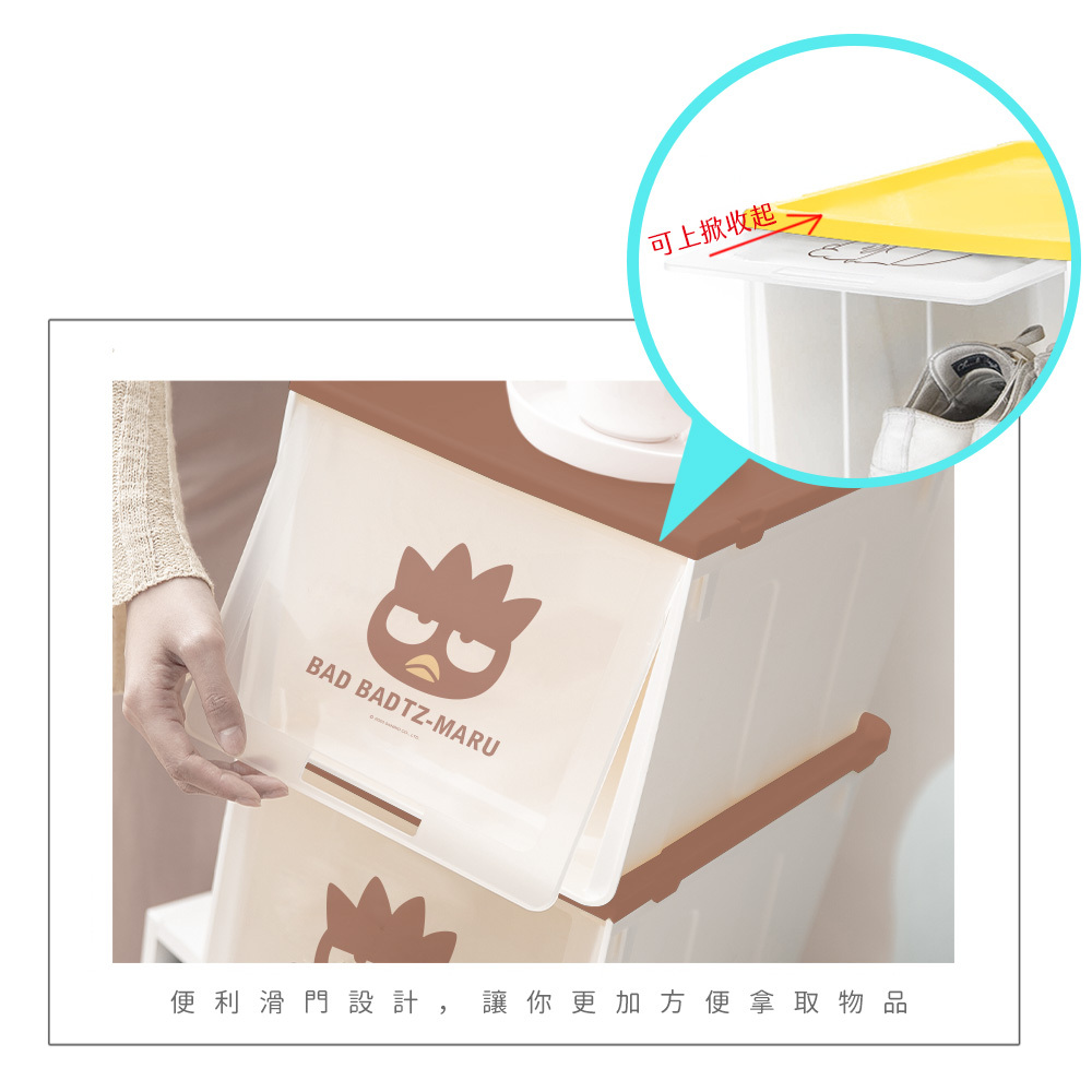 三麗鷗 大頭系列-滑蓋收納鞋盒3入組 | 鞋櫃 收納盒【收納王妃】 商品細節 6