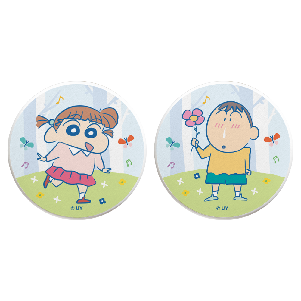 蠟筆小新 日系繽紛童趣-珪藻土杯墊2入組 | 防滑墊 吸水杯墊  【收納王妃】 商品細節 8