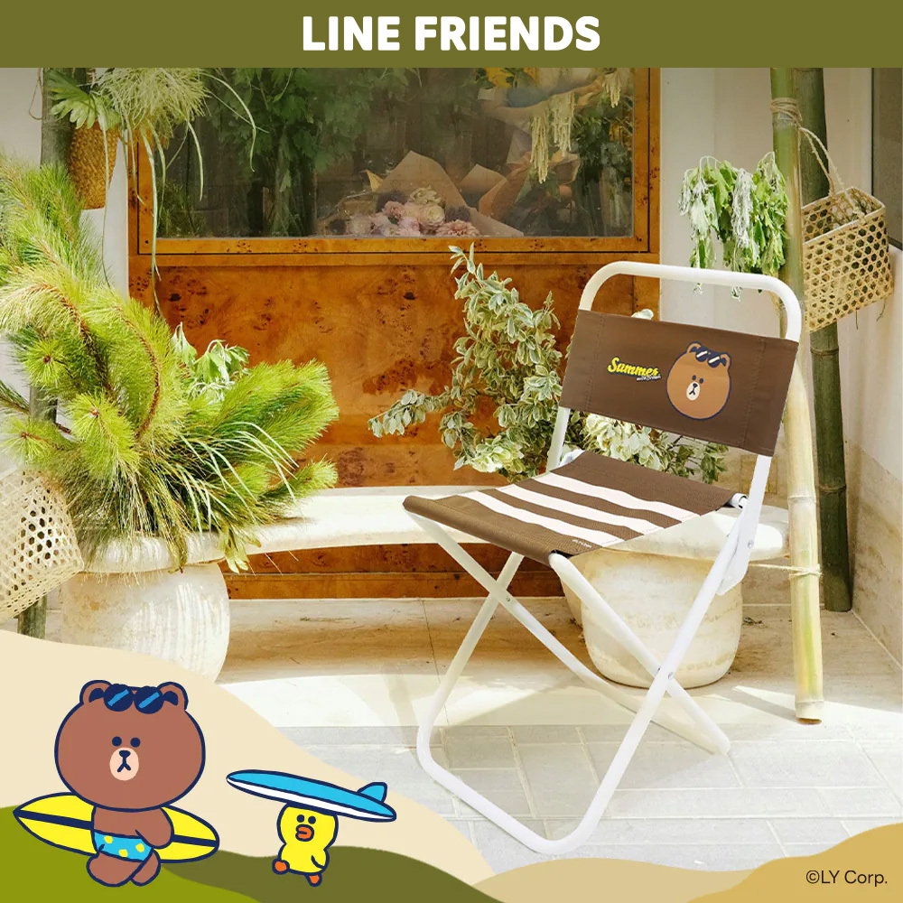 LINE FRIENDS 熊大沙灘折疊椅 | 沙灘椅 【收納王妃】