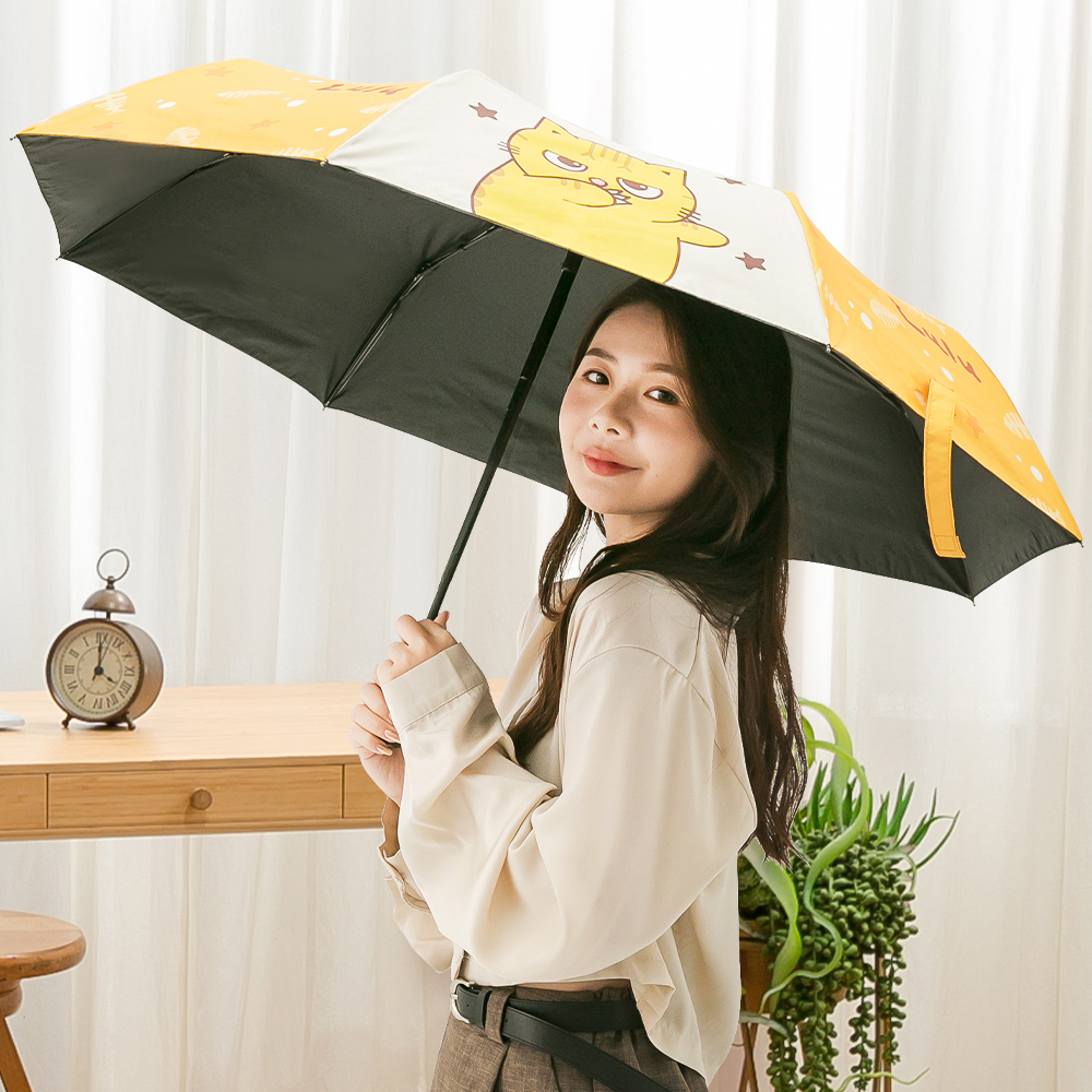 黃阿瑪的後宮生活 自動黑膠摺疊傘 防曬雨傘【收納王妃】 商品細節 4
